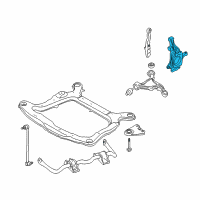 OEM 2005 Ford Five Hundred Knuckle Diagram - 5F9Z-3K186-AL