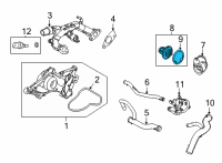 OEM 2021 Acura TLX THERMOSTAT ASSY Diagram - 06193-6S9-305