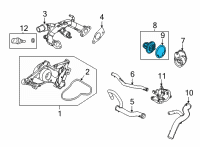 OEM Acura THERMOSTAT ASSY Diagram - 06193-6S9-305