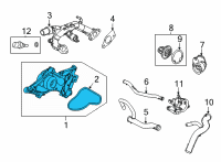 OEM 2022 Acura TLX WATER PUMP Diagram - 19200-6S9-A01