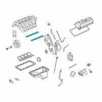 OEM Mercury Manifold Gasket Diagram - 4R3Z-9439-AA