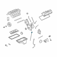 OEM 2010 Ford Mustang Dipstick Diagram - 4R3Z-6750-AA