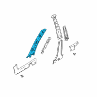 OEM Kia Rio Trim-A Pillar, LH Diagram - 0K32A68190B06