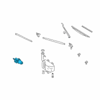 OEM 2004 Nissan Xterra Motor Assy-Windshield Wiper Diagram - 28810-9Z400