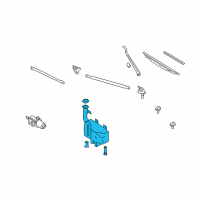 OEM Nissan Xterra Tank Assy-Windshield Washer Diagram - 28910-7Z001