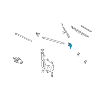 OEM 2004 Nissan Xterra Pivot Assy-Wiper, No 2 Diagram - 28860-9Z400