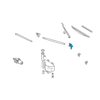 OEM 2003 Nissan Frontier Pivot Assy-Wiper, No 2 Diagram - 28860-9Z400