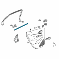 OEM 2021 Chevrolet Equinox Belt Weatherstrip Diagram - 84434137