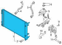 OEM Hyundai Ioniq 5 RADIATOR ASSY-POWER ELECTRIC Diagram - 253E0-GI200