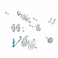 OEM Hyundai Palisade Sensor Assembly-Abs Rear Wheel, LH Diagram - 58950-S9300