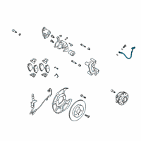 OEM 2022 Hyundai Palisade Hose-Rear Wheel LH Diagram - 58737-S8000