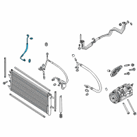 OEM 2016 Ford Fusion Liquid Hose Diagram - DG9Z-19835-E