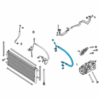 OEM 2015 Ford Fusion AC Hose Diagram - DG9Z-19D742-K