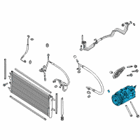 OEM Lincoln Compressor Assembly Diagram - DS7Z-19703-B