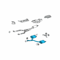 OEM 2010 Lexus GS460 Exhaust Tail Pipe Assembly Diagram - 17430-38580