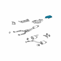 OEM 2008 Lexus GS450h Insulator, Main Muffler Heat, LH Diagram - 58328-30033
