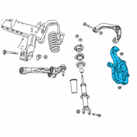 OEM Ram Front Steering Knuckle Diagram - 68265014AA