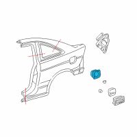 OEM Honda Civic Adapter, Fuel Cap Diagram - 63915-S5P-A00ZZ