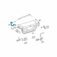 OEM 2016 Lexus LS460 Hinge Assembly, Luggage Diagram - 64520-50063