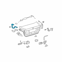 OEM 2013 Lexus LS460 Hinge Assembly, Luggage Diagram - 64520-50063