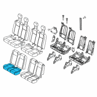 OEM 2015 Ford Transit-150 Seat Cushion Pad Diagram - CK4Z-9963840-AA