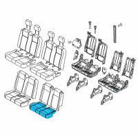 OEM 2019 Ford Transit-250 Seat Cushion Pad Diagram - CK4Z-9963841-J