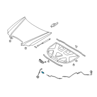 OEM 2004 Kia Amanti Catch Assembly;Hood Diagram - 811103F000