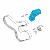 OEM BMW ActiveHybrid 5 Mechanical Belt Tensioner Diagram - 11-28-7-604-935