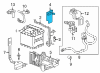 OEM Chevrolet Bolt EUV Support Diagram - 42746591