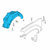 OEM 2011 Nissan Pathfinder Protector-Front Fender, RH Diagram - 63840-EA000