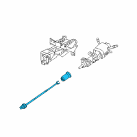 OEM 2006 Chevrolet Corvette Intermediate Steering Shaft Assembly Diagram - 15907887