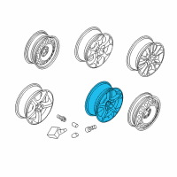 OEM Saturn Astra Wheel Rim, 18X7.5 Diagram - 13171952