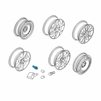 OEM Cadillac Wheel Bolt Diagram - 90473457