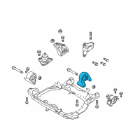 OEM Kia Forte Rear Roll Stopper Bracket Assembly Diagram - 219301M350