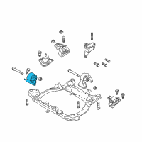 OEM Kia Forte Front Roll Stopper Bracket Assembly Diagram - 219101M100