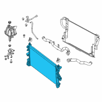 OEM 2020 Ram ProMaster 3500 Engine Cooling Radiator Diagram - 68188992AB