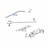 OEM 2009 Dodge Nitro Blade-Front WIPER Diagram - 68003943AB