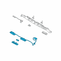 OEM 2011 Hyundai Sonata Lamp Assembly-License Plate Diagram - 92501-3S100