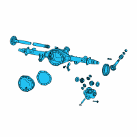 OEM 2011 Ram 2500 Axle-Service Rear Diagram - 68053655AC