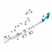 OEM 2022 Ford F-350 Super Duty Rear Muffler Diagram - HC3Z-5230-C