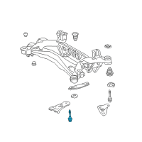 OEM 2001 Lexus IS300 Bolt, Differential Support Member Mounting, NO.2 Diagram - 52286-53010