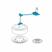 OEM Toyota Highlander Spare Tire Retainer Diagram - 51900-0E022