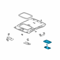 OEM 2000 Acura TL Light Assembly, Interior (Seagull Gray) Diagram - 34250-SV1-A12ZH