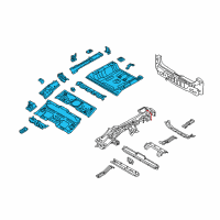 OEM 2022 Kia Niro Panel Assembly-Rear Floor Diagram - 65510G5300