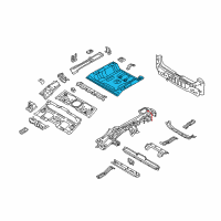 OEM 2020 Kia Niro Panel Assembly-Rear Floor Diagram - 65513G5500
