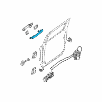 OEM 2009 Nissan Frontier Front Door Outside Handle Assembly, Right Diagram - 806B0-ZP01B