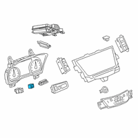 OEM 2016 Cadillac CT6 Headlamp Dimmer Switch Diagram - 23474576