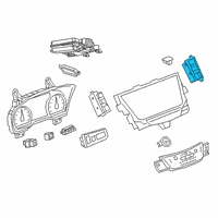 OEM 2022 Cadillac XT6 Hazard Switch Diagram - 84544065