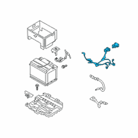OEM 2019 Kia Forte Battery Wiring Assembly Diagram - 91850M7251