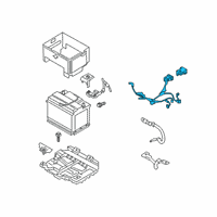 OEM 2022 Kia Forte WIRING ASSY-BATTERY Diagram - 91850M7810